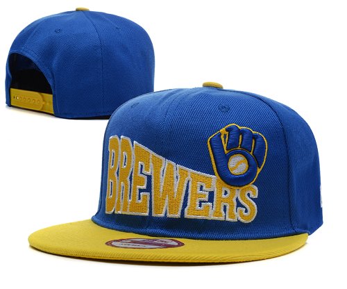 MLB Milwaukee Brewers Stitched Snapback Hats 012