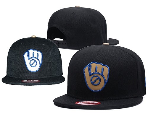 MLB Milwaukee Brewers Stitched Snapback Hats 015