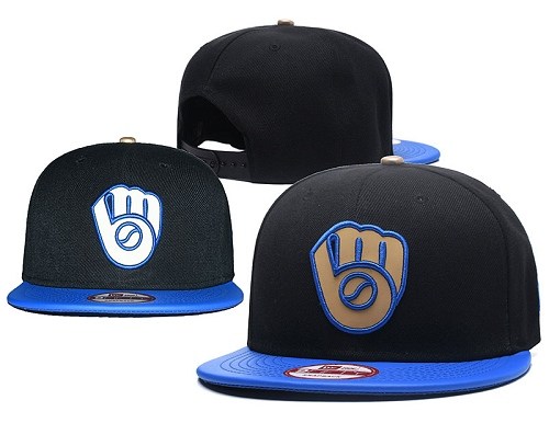 MLB Milwaukee Brewers Stitched Snapback Hats 016